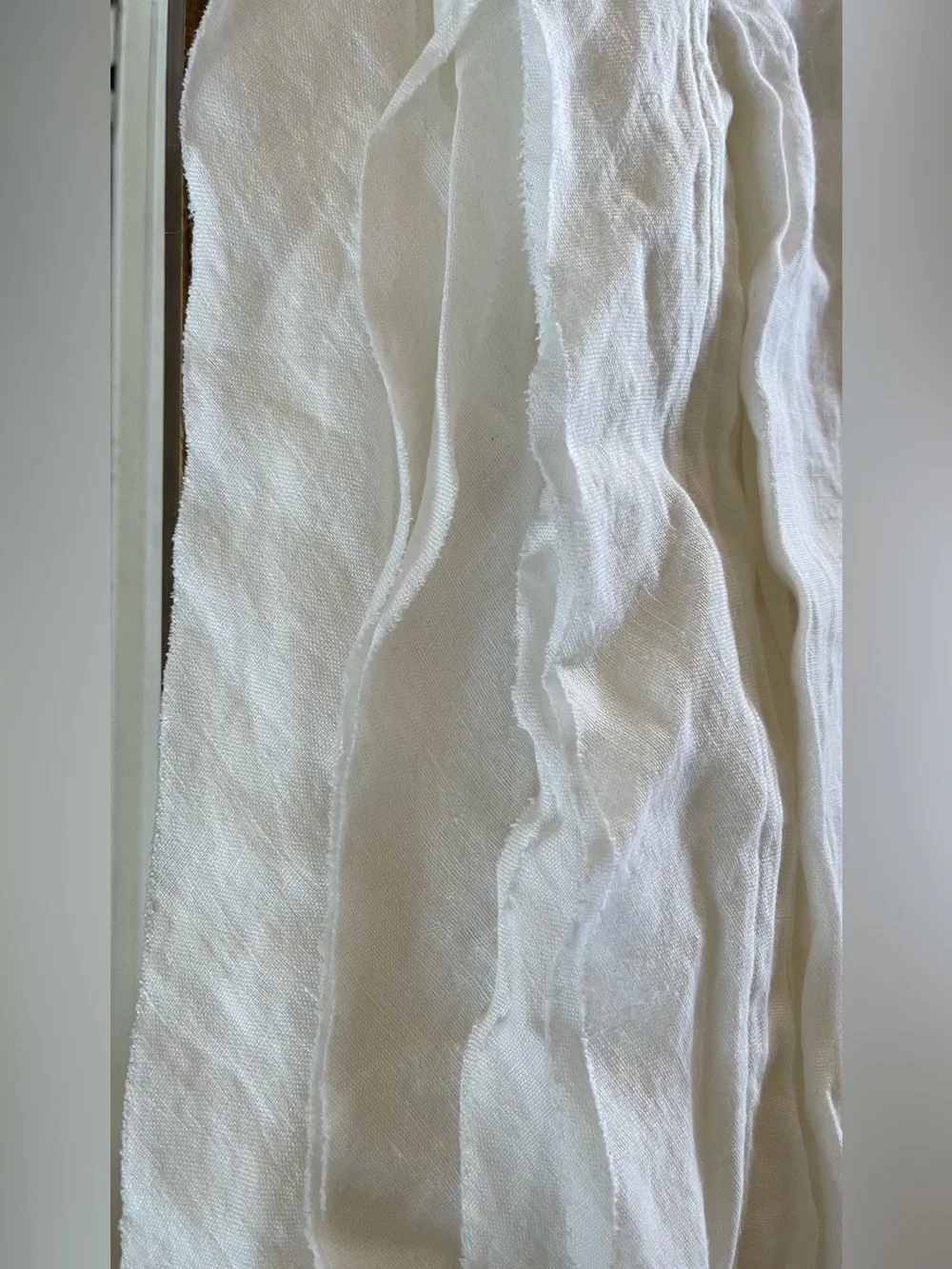 Quince European Linen Double Flange 1 Piece Duvet Cover, King/Cal (White)